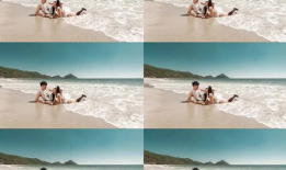 沙滩吃瓜的视频,一起享受夏日吃瓜时光