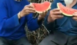 老头老太婆吃瓜搞笑视频